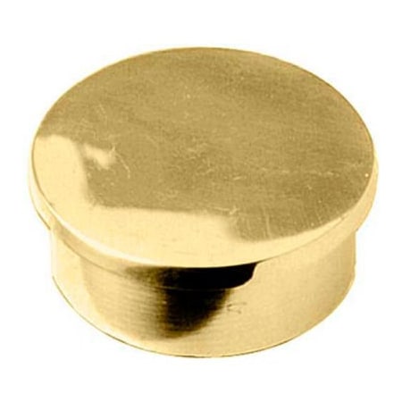 Lavi Industries , End Cap, Flush, for 1.5" Tubing, Polished Brass 00-600/1H